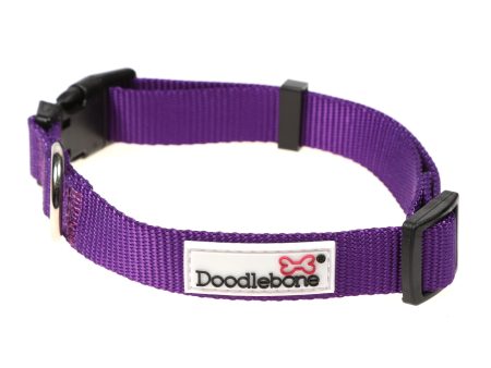 Doodlebone Originals Dog Collar Violet 3 Sizes Fashion