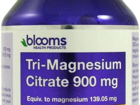 Blooms Health Products, Tri-Magnesium Citrate, 900 mg, 60 Capsules Sale