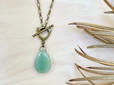 Green Aventurine Toggle Necklace Online Hot Sale