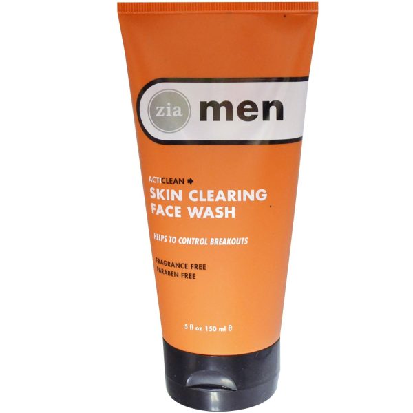 Zia Natural Skincare, Men Acticlear Skin Clearing Face Wash Fragrance Free 150ml Discount