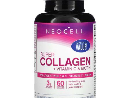 NeoCell, Super Collagen, + Vitamin C & Biotin, 180 Tablets Online