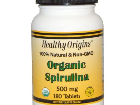 Healthy Origins Spirulina Organic 500mg 180 Tablets Online Sale