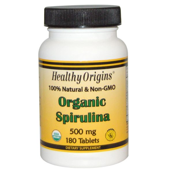 Healthy Origins Spirulina Organic 500mg 180 Tablets Online Sale