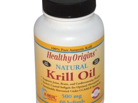 Healthy Origins Krill Oil Natural Vanilla Flavour 500mg 60 Softgels Cheap