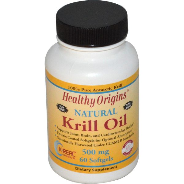 Healthy Origins Krill Oil Natural Vanilla Flavour 500mg 60 Softgels Cheap