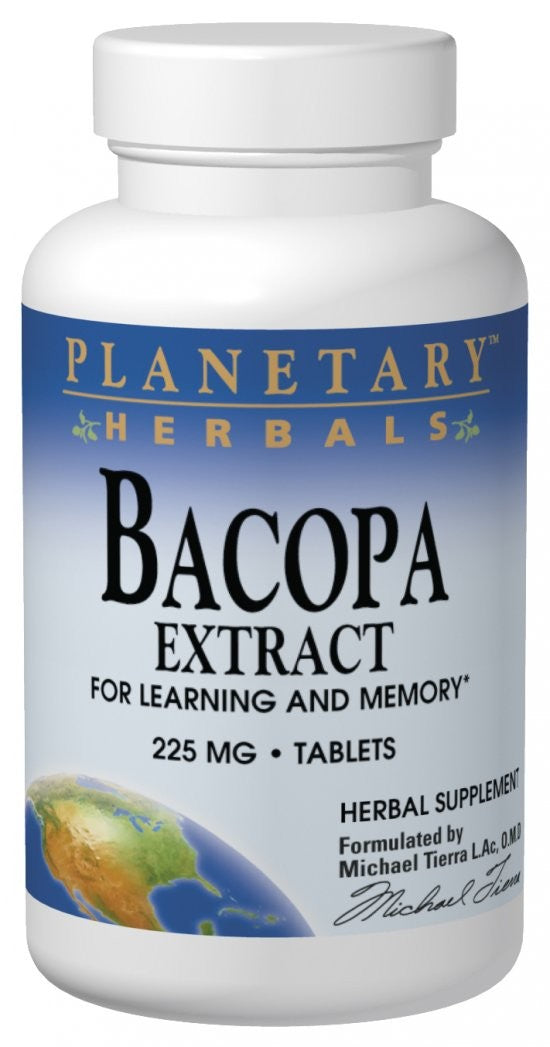 Planetary Herbals, Ayurvedics, Bacopa Extract, 225 mg, 120 Tablets For Cheap