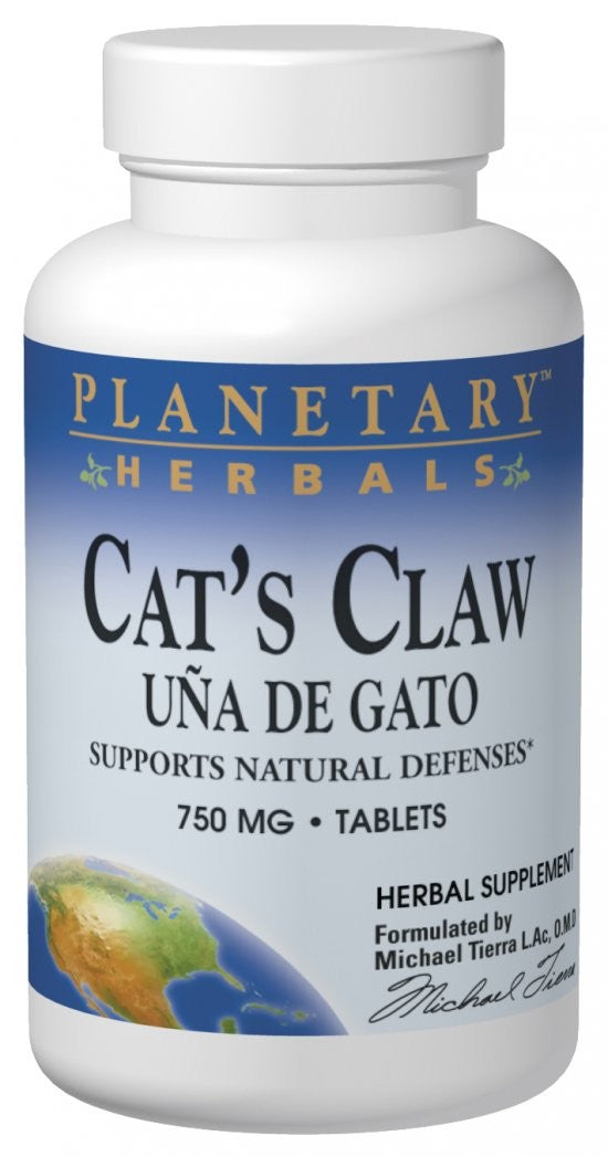 Planetary Herbals Cat s Claw Una de Gato 750mg 90 Tablets Online Hot Sale