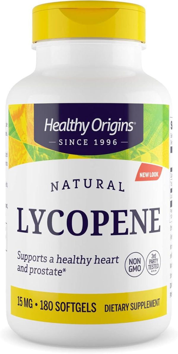 Healthy Origins Natural Lycopene -- 15 mg - 180 Softgels Supply