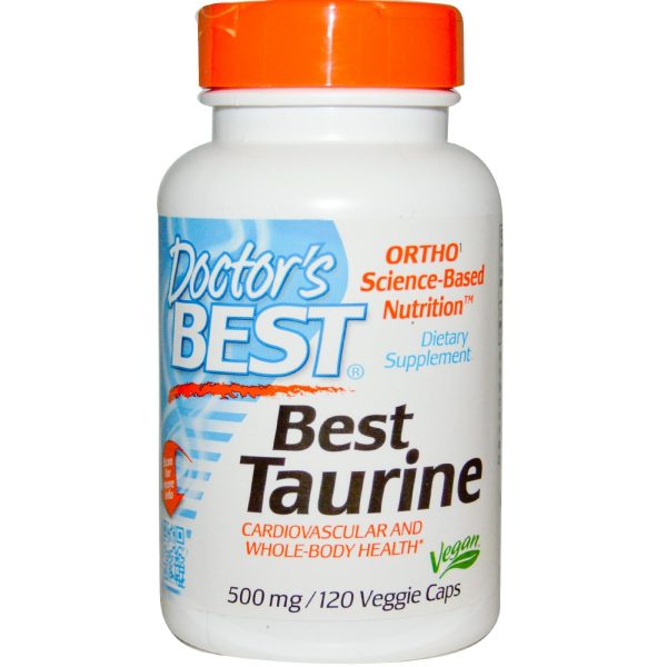 Doctor s Best Best Taurine 500mg 120 Veggie Caps - Dietary Supplement on Sale