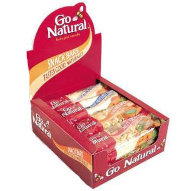 Go Natural, Snack Bar 50 g, Mixed Box, 6 Flavours X 16 Snack Bars For Cheap