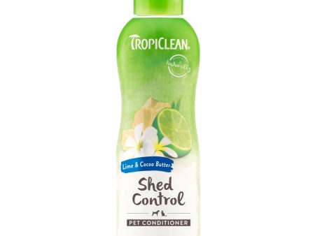 Tropiclean Dog Grooming Lime and Cocoa Butter Conditioner Shed Control 355ml on Sale