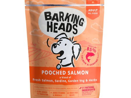 Barking Heads Dog Food Wet Pouches Pooched Salmon 300g Hot on Sale