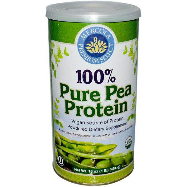 Dr. Mercola 100% Pure Pea Protein 454g Powder - Dietary Supplement Sale