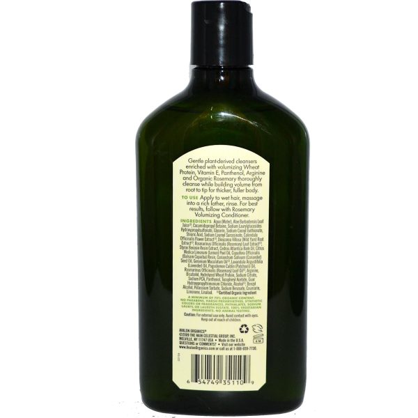 Avalon Organics Shampoo Volumising Rosemary (325ml) Online Hot Sale