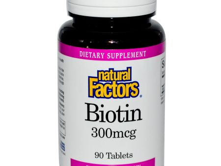 Natural Factors, Biotin, 300 mcg, 90 Tablets ... VOLUME DISCOUNT For Cheap