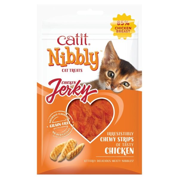 Catit Nibbly Chicken Jerky Treats 30g Cheap