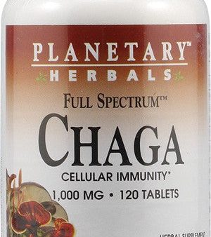 Planetary Herbals Full Spectrum Chaga 1000mg 60 Tablets Cheap