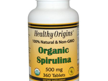 Healthy Origins Spirulina Organic 500mg 360 Tablets Online Sale