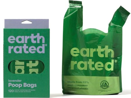 Earth Rated 120 Poo Bags Easy-Tie with Handle Lavender Scented Online Hot Sale