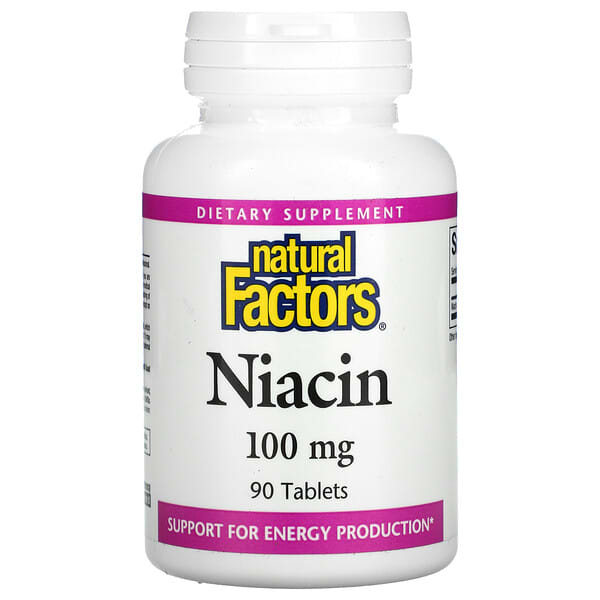 Natural Factors Niacin 100mg 90 Tablets Discount