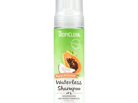 Tropiclean Pet Grooming Papaya and Cocount Waterless Shampoo Nourishing 220ml For Cheap