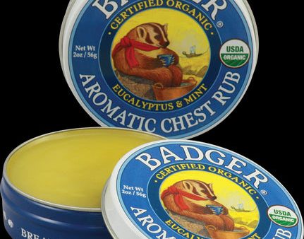 Badger Company, Aromatic Chest Rub, Eucalyptus & Mint, 2 oz, 56 grams Sale