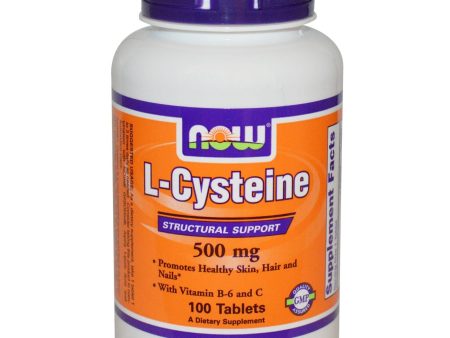 Now Foods L-Cysteine 500mg 100 Tablets Supply