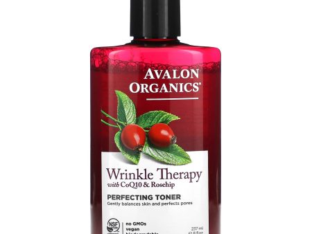 Avalon Organics, Wrinkle Therapy, With CoQ10 & Rosehip, Perfecting Toner, 8 fl oz (237 ml) Online Hot Sale