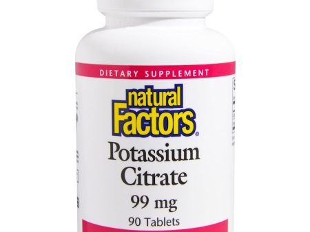 Natural Factors Potassium Citrate 99mg 90 Tablets - Dietary Supplement Hot on Sale