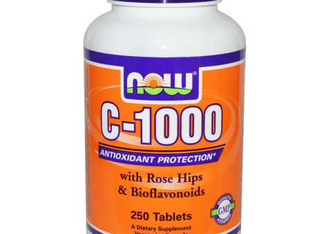 Now Foods C-1000 with Rose Hips & Bioflavonoids 250 Tablets Online Sale