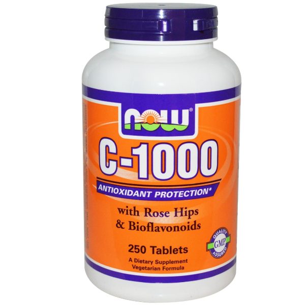 Now Foods C-1000 with Rose Hips & Bioflavonoids 250 Tablets Online Sale