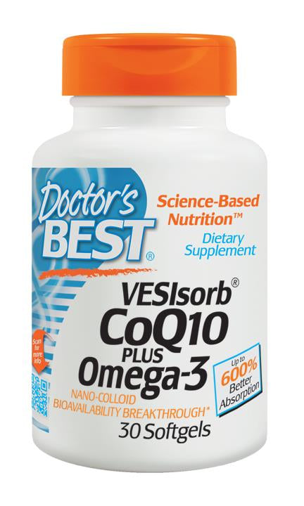 Doctor s Best, VESIsorb CoQ10 Plus Omega-3, 30 Softgels Supply