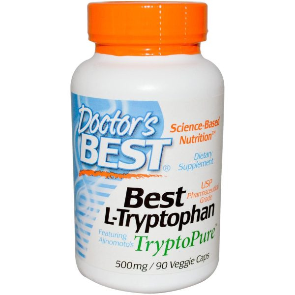 Doctor s Best Best L-Tryptophan 500mg 90 Veggie Caps Online now