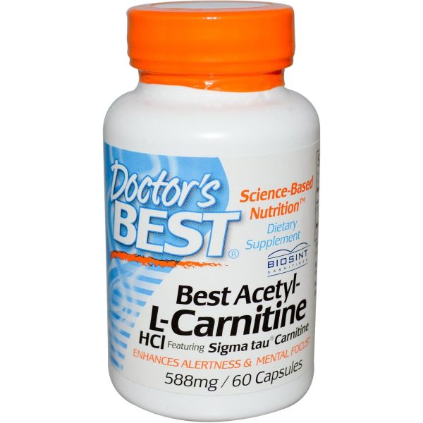 Doctor s Best Best Acetyl-L-Carnitine HCl 588mg 60 Capsules Hot on Sale