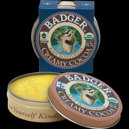 Badger Company, Every Day Body Moisturiser, Creamy Cocoa Butter, 2 oz, 56 grams on Sale