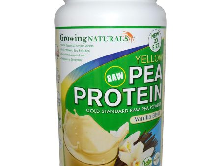 Growing Naturals Yellow Raw Pea Protein Vanilla Blast 950 g For Discount