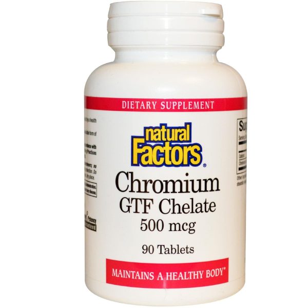 Natural Factors, Chromium GTF Chelate, 500 mcg, 90 Tablets Fashion