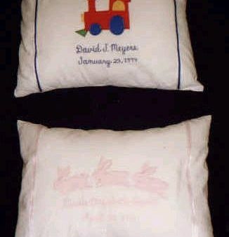 Baby Pillow With Full Name, Date of Birth, and Birth Weight Online Sale