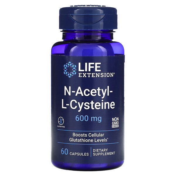 Life Extension N-Acetyl-L-Cysteine 600mg 60 Capsules* Discount