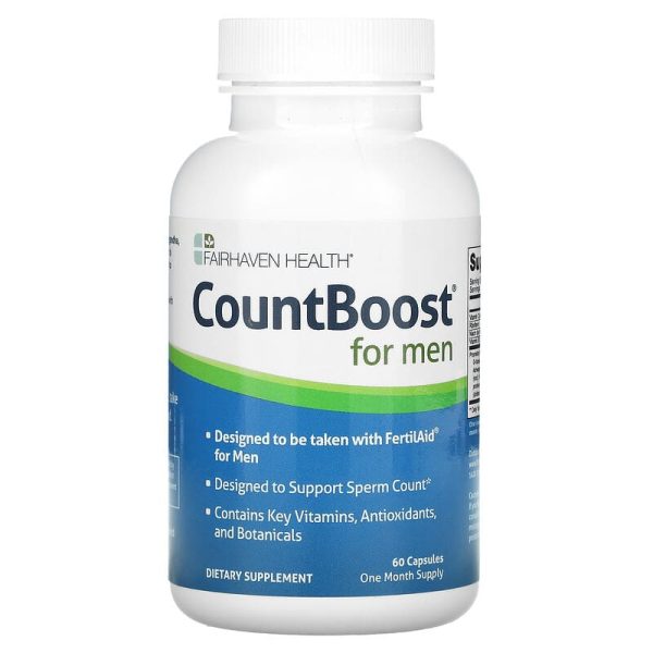 Fairhaven Health CountBoost for Men 60 Capsules - Dietary Supplement Cheap