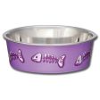 Loving Pets Cat Bella Bowls Fish Skeleton Purple X-Small Online now