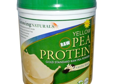 Growing Naturals Yellow Pea Protein Vanilla Blast 475 g Online Sale