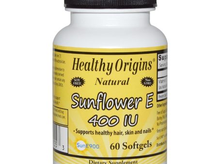 Healthy Origins, Sunflower E, 400 IU, 120 Softgels Online Sale