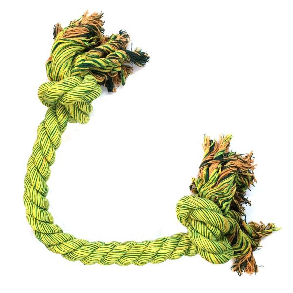 Nuts for Knots King Size Dog Tug Rope Toy Green 2 Sizes Cheap