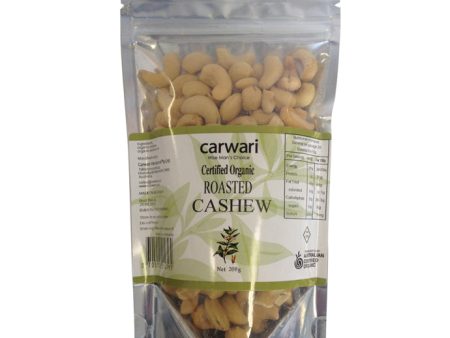 Carwari, Organic Salted Roasted Cashew, 200 g - Health Supplement For Cheap