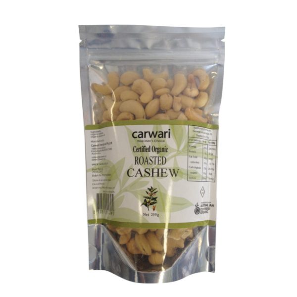 Carwari, Organic Salted Roasted Cashew, 200 g - Health Supplement For Cheap