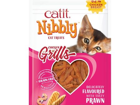 Catit Nibbly Chicken & Prawns Grills Treats 30g Online