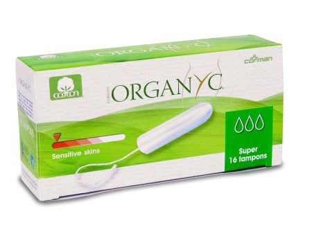 Corman, Organyc, Cotton Tampons, Super, 16 Pack For Sale