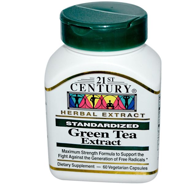 21st Century Healthcare, Green Tea Extract, Standardized, 60 Veggie Caps Cheap