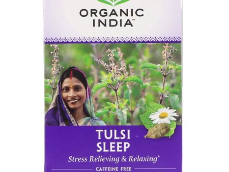 Organic India, Tulsi Sleep, Caffeine Free, 18 Infusion Bags, 1.14 oz (32.4 g) Hot on Sale